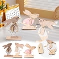 thumbnail image 2 of Binwennn Spring Stock | Easter Rabbit Wood | Home Ornament Vintage Ornament Set Christmas Ornament Christmas Ornament Elegant Transformer Ornament Colorful Ornament Set Christmas Bulb Decorations, 2 of 8
