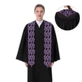 thumbnail image 4 of Daiia Cartoon Black Cats Pattern Graduation Shawl Stole – Satin Graduation Stole Academic Stole Non-Slip Design-Sharp Corner, 4 of 7