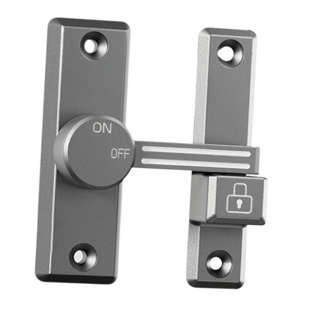 Pestillo de puerta Macarena universal resistente de aleación de zinc gris