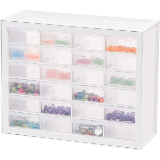 Screw Organizer Hardware Storage Organizer Drawer Parts Cabinet Plastic Drawer Storage for Hardware Crafts Small Parts Nuts and Bolts Tool Storage Scrapbook Art Hobby -