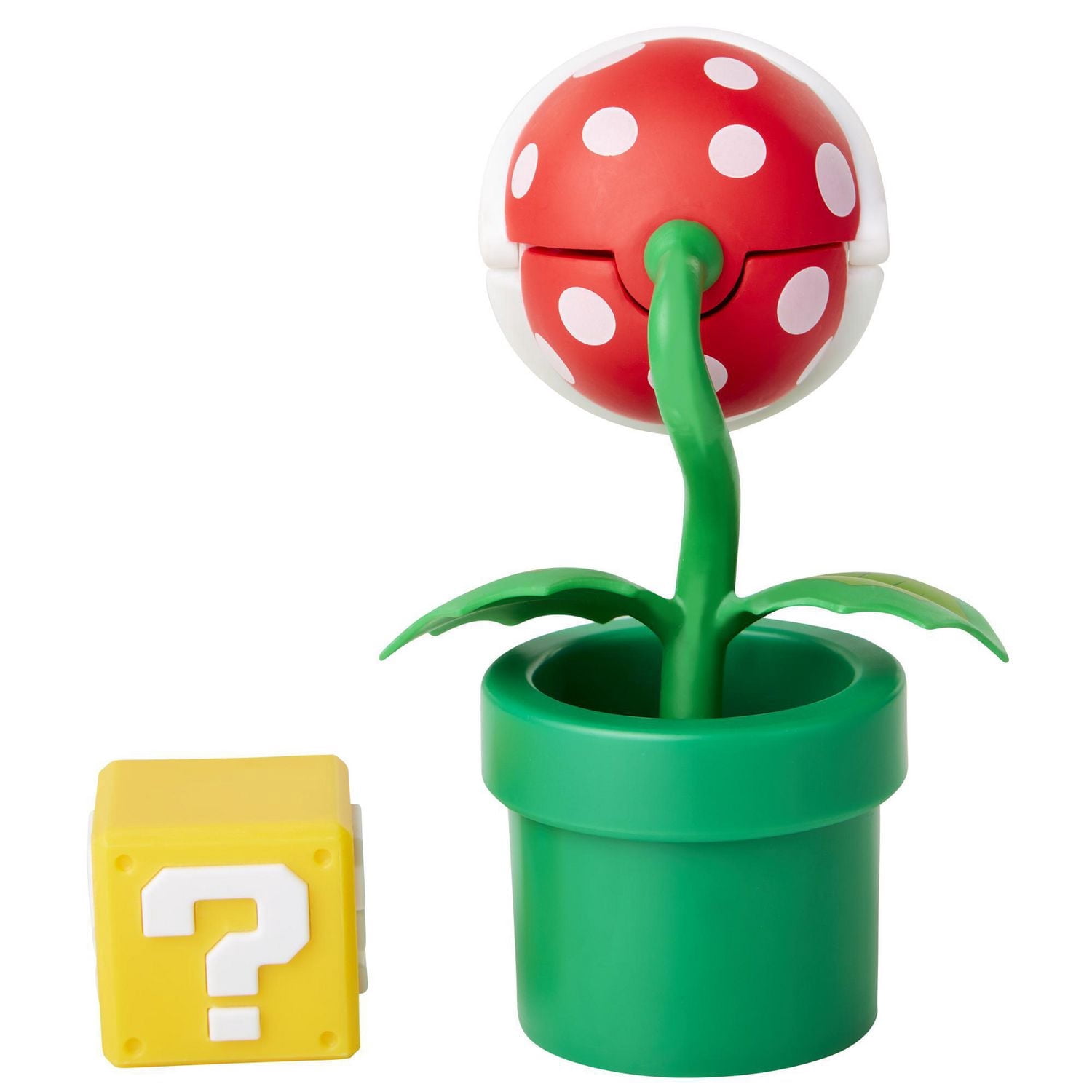Nintendo 4" Figure - Piranha Plant with Question Block
