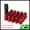 Red, variant on Unique Bargains 20Pcs M12 x 1.5 Cone Seat Closed End Bulge Acorn Hex Wheel Nut Black
