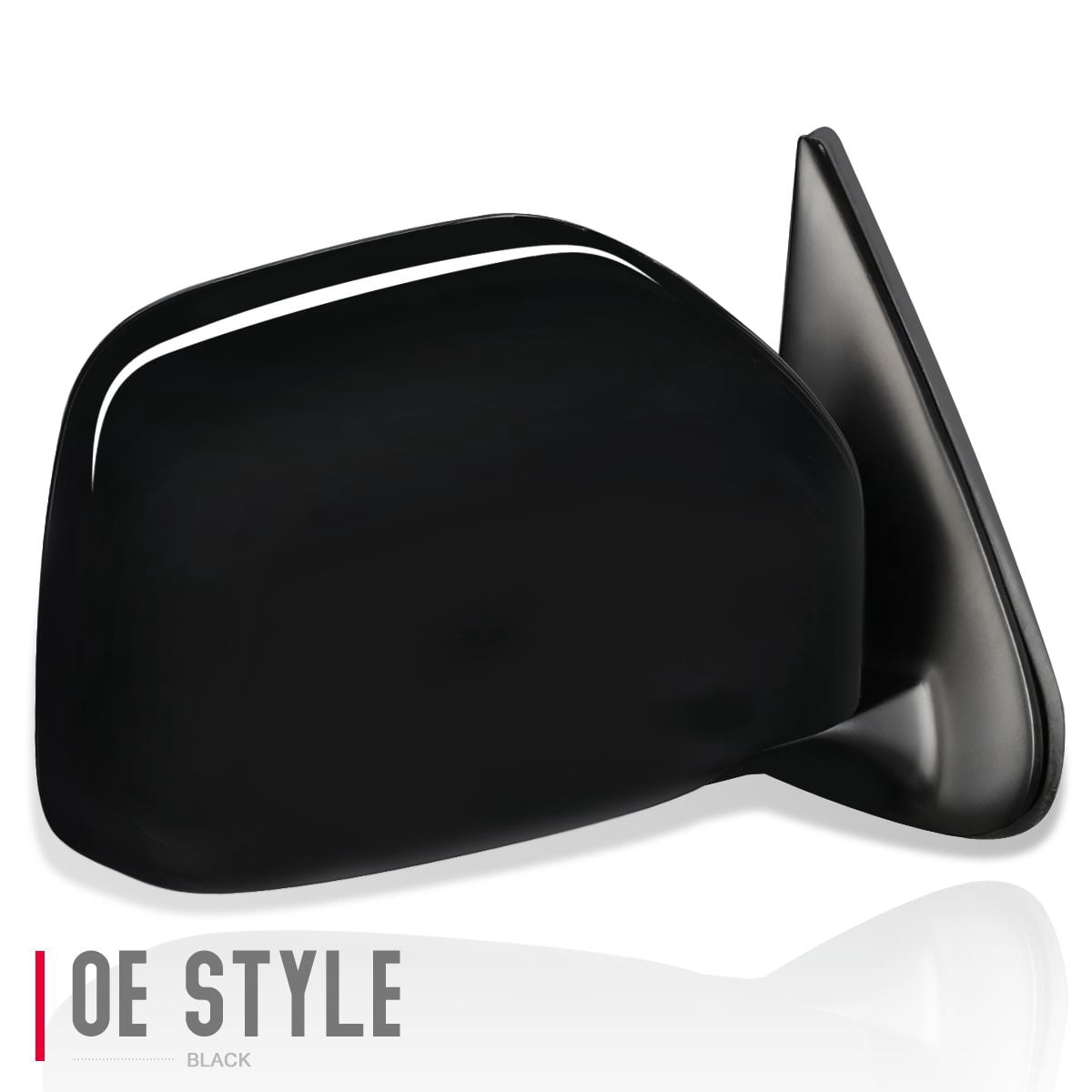 Power Adjustable Side Mirror (Driver Side) For 1998-2002 Toyota Corolla & 1998-2001 Geo Prizm – Black, Direct Fit