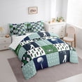 thumbnail image 2 of Erosebridal Golf Gamer Twin Bedding Sets 7-Piece for Boys Girls,Sport Theme Plaid Bedding Comforter Set for Kids Teens,Ultra Soft Home Decor, 2 of 6