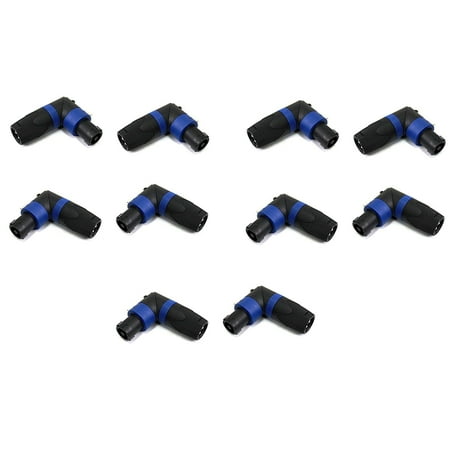 Mr. Dj SPAM-10 Speakon Compatible Right Angle Speaker Cable Connector (10 Pack) price history on PriceWatchPro