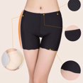 thumbnail image 3 of Minnieouse Ropa interior sin costuras de seda helada para mujer, pantalones elásticos de seguridad, pantalones cortos antiexposición Ropa interior negro Minnieouse FS7795-01, 3 of 6