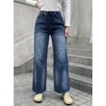 thumbnail image 5 of Plus Size Apay Women`s Jeans High Waisted Tie Ties and Elastic Waist Design Fashion Trends Casual and Versatile Regular Sizes, 5 of 10