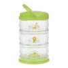 Innobaby Packin' Smart Stackable and Portable Storage System for Formula, Baby Snacks and more. 3 Stackable Cups in Lime Sorbet. BPA Free.