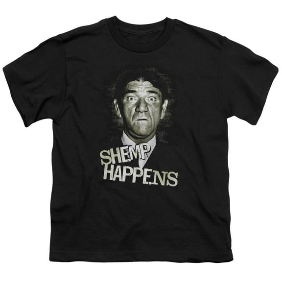 Three StoogeS/Shemp Happens S/S Youth 18/1 T-Shirt Black
