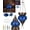Blue, variant on DEMMEX DIY Turkish Mosaic Lantern Kit – Beginner-Friendly Tiffany Glass Craft Project for Adults & Teens, Brass Finish, Battery Operated, Convertible Tabletop or Hanging Lantern (Purple)