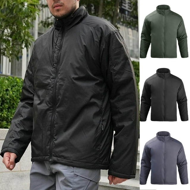 Sentmoon Manteau d'Hiver pour Homme, Couleur Unie, Manches Longues, Col Roulé, Manteau de Neige pour Homme, Grande Taille, Coupe-Vent à Fermeture Éclair, Vêtement Imperméable avec Poches, Automne, Mode Urbaine pour la Marche et le Quotidien, Gris, TTTG