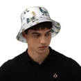 thumbnail image 6 of Kdxio Reflective Bucket Hat - Farm Roosters Print Bucket Hat for Men,Women, 6 of 9