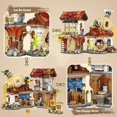 thumbnail image 3 of Blocks New Creative Mini Street View Bee Shop Building Block DIY Chinese Folding StreetView Pork Shop Puzzle Toys For Children Gift, 3 of 7