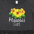 thumbnail image 4 of Inktastic Hawaii Girl Hibiscus Flowers Girls Toddler Dress, 4 of 5