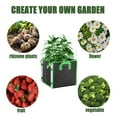 thumbnail image 4 of OUSITAID 11inch Square Plant Grow Bags Non-Woven Breathable Plant Grow Pots with Sturdy Handles and 4 Poles Reusable Garden Growing Containers for Garden Planting Vegetable and Flowers, 4 of 9