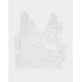 thumbnail image 4 of Hanes Bralette 3-Pack Women's Bra Cotton Scoopneck Crop Sports Low Impact HFA002, 4 of 4