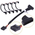 thumbnail image 2 of cable adaptador Cable USB 3.0 de 20 pines a USB 2.0 de placa base de 9 pines Hugtrwg Para estrenar, 2 of 6