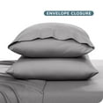 thumbnail image 6 of Bare Home Pillowcase Set - Premium 1800 Collection - Double Brushed - Ultra Soft - Toddler Size, Light Gray, 2 Count, 6 of 7