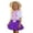 Purple, variant on Girls Performance Dance Colorful Tutu Skirt And Top Outfit for School Play Cheerleading Recital Party 3 Piece Sets Green Size 3-4 Y