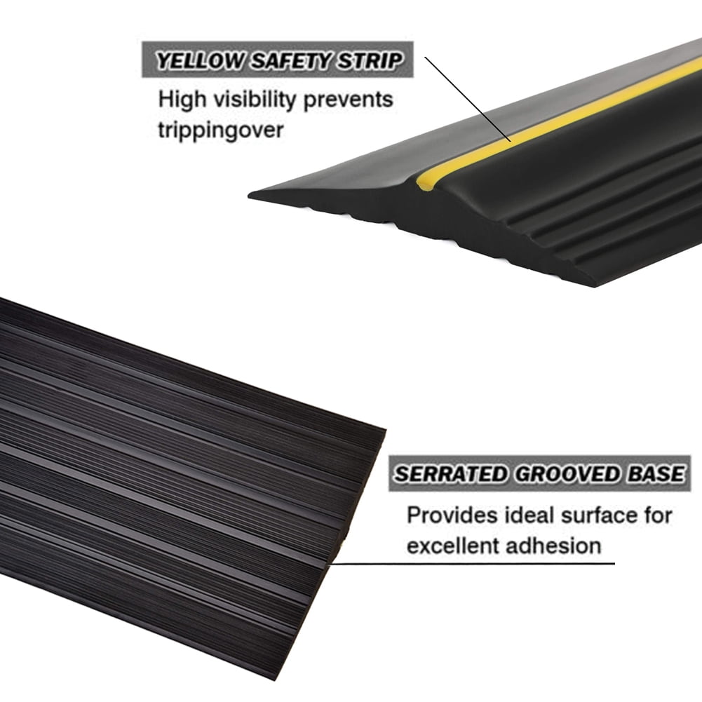 Surpass Universal Garage Door Bottom Threshold Seal Strip, DIY Rubber Weather Stripping Replacement Easy Installation, Without Sealant/Adhesive (10 feet and 20 feet)