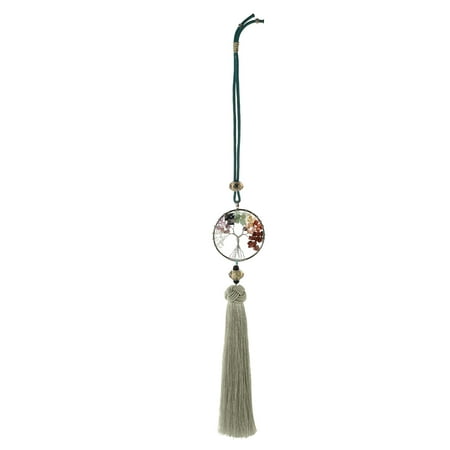 

1Pc Crystal Tassel Pendant Hand-woven Fortune Tree Pendant Car Adornment