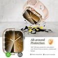 thumbnail image 6 of Allytechgroup Case for iWatch Series 6/5/4/SE 44mm with Screen Protection, Bling Sparkly Diamond Rhinestones Compatible with MagSafe Shockproof Full Body Cover for Women Girls, Rosegold, 6 of 7