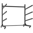 thumbnail image 4 of Freestanding Kayak Storage Rack - Holds  Kayaks, Heavy-Duty Adjustable Stand with Lockable Wheels for Canoe, SUP & Surfboard, 4 of 18