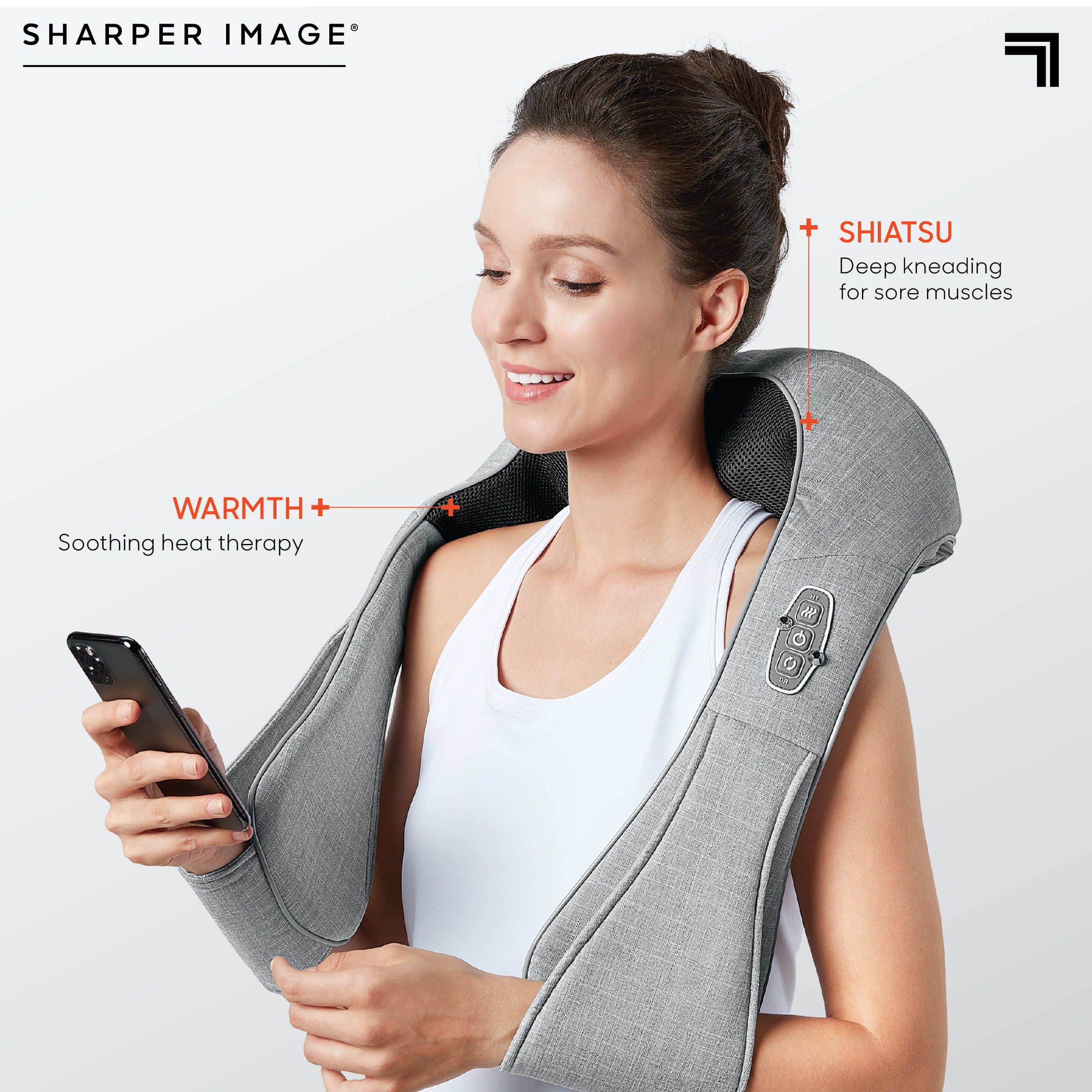 Sharper Image Shiatsu Neck + Back Kneading Massager
