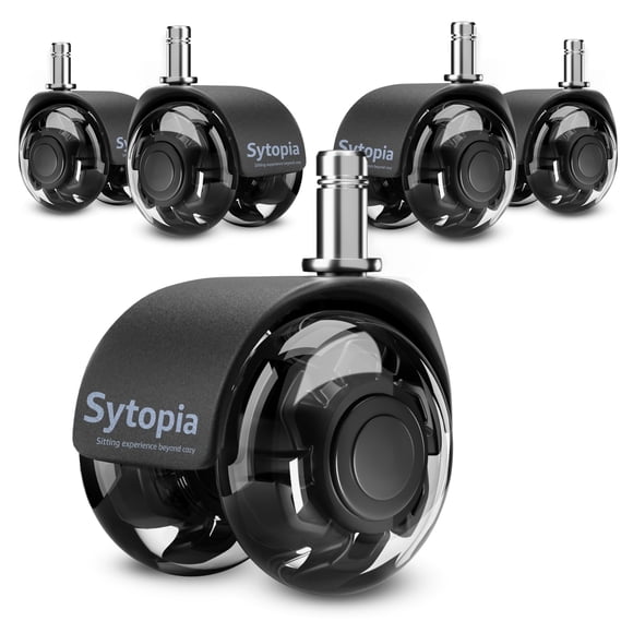 Silla de oficina con ruedas Sytopia Smooth Roller para alfombras y suelos