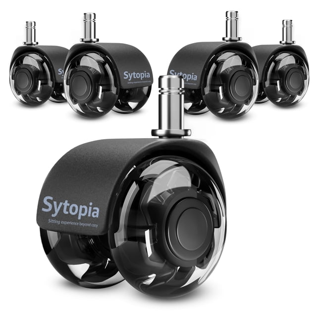 Silla de oficina con ruedas Sytopia Smooth Roller para alfombras y suelos