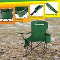 thumbnail image 6 of Wakeman 300lb Capacity Camping Chair with Cupholder and Cooler, Green, 6 of 9