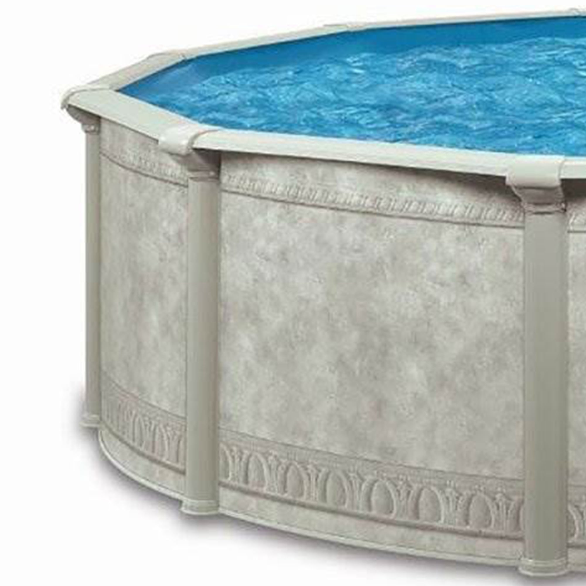 Aquarian Khaki Venetian 24' x 52" Steel Frame DIY Family Above Ground Pool