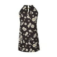 thumbnail image 4 of Moda mujer verano estampado sexy halter sin tirantes mini vestido sin mangas Fridja  hjkh1287, 4 of 8