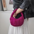 thumbnail image 4 of Bolsos de hombro acolchados para mujer Cloud Mini Bag Bolso Cross Bag Tote (Rose Red), 4 of 6