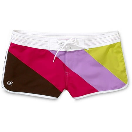 Juniors Color-Block Mini Board Shorts