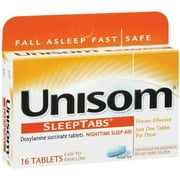 4 Pack - Unisom SleepTabs 16 Tablets Each