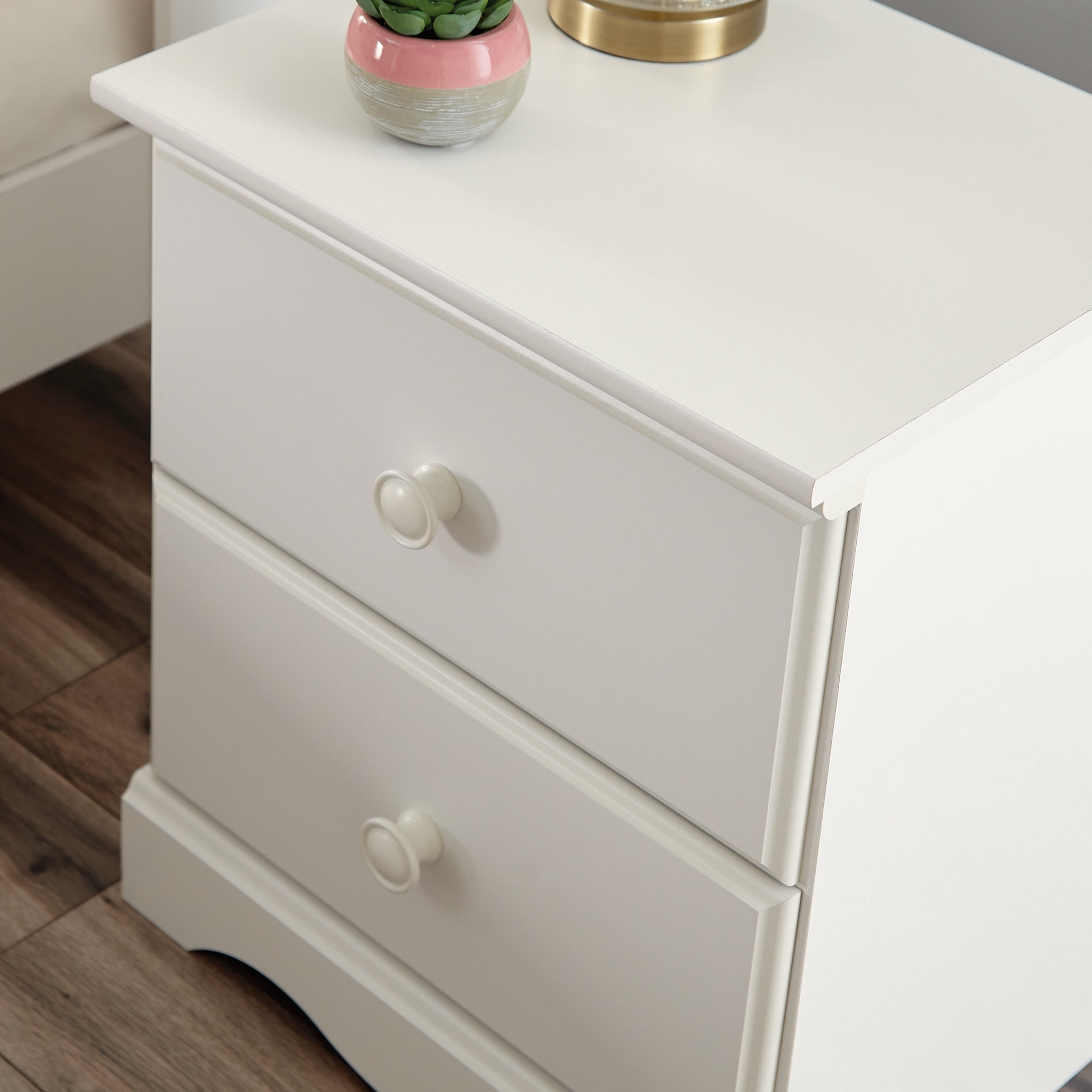 Sauder Storybook 2-Drawer Nightstand, Soft White Finish