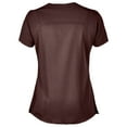 thumbnail image 2 of Panda Uniform by HeedFit Women’s Hem V-Neck Stretchable Scrub Top – XXS Chocolate, 2 of 4
