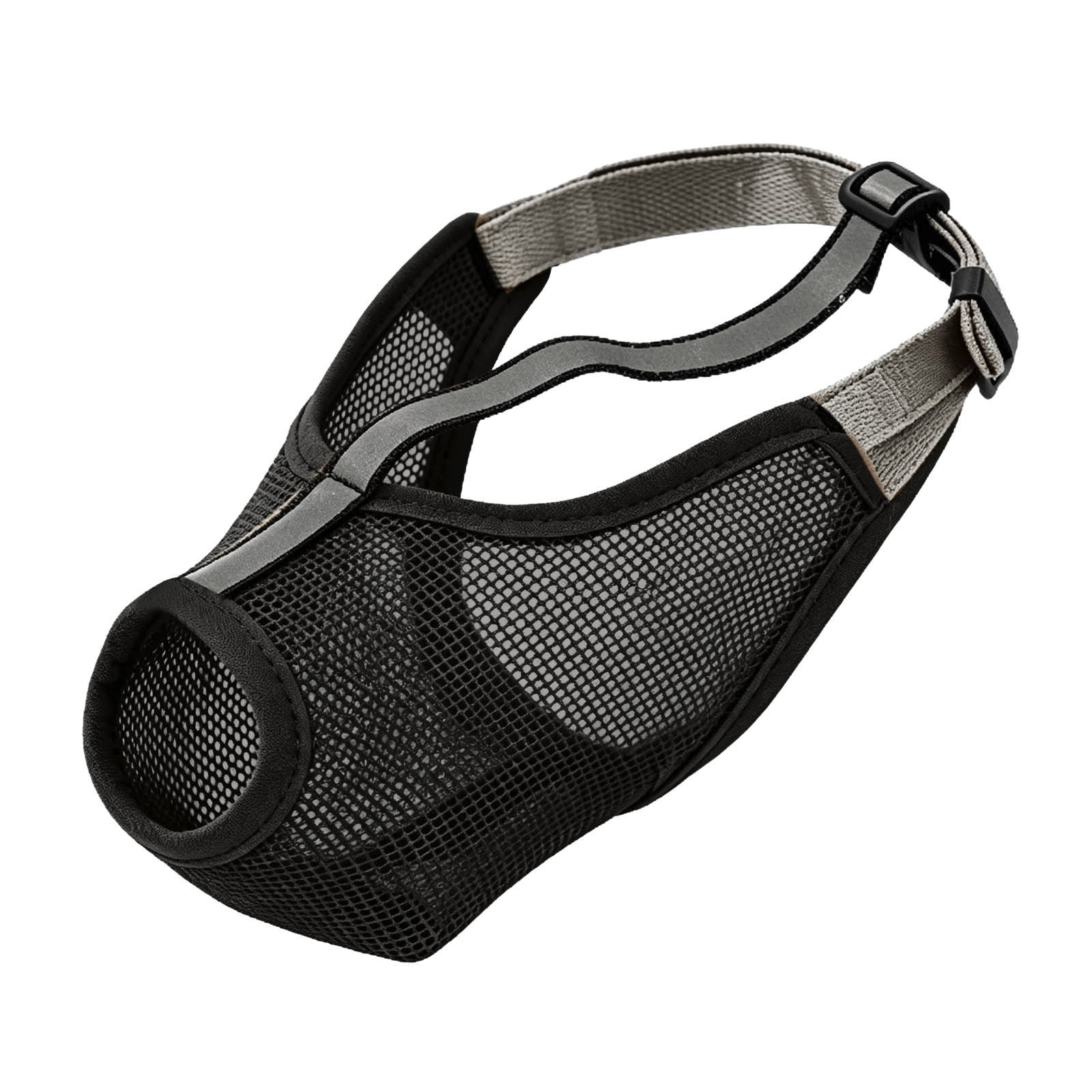 Dog Muzzle Mesh Muzzle for Dogs Soft Breathable Mouth Guard with Adjustable Straps Anti Biting Scavenging Chewing Muzzle for Medium Large Dogs Reflective Breathable Dog Mouth Cover