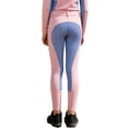 thumbnail image 2 of dPois Kids Girls Horseback Riding Tights High Waist Arena Training Breeches with Pockets for Riding Pink 6, 2 of 5