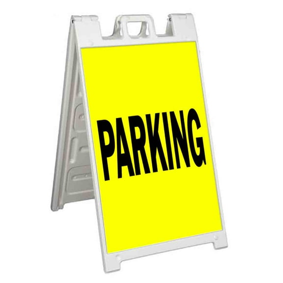 Parking (24" X 36") Standard A-Frame Signicade, Includes Decal Applied To Stand