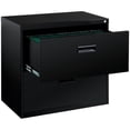thumbnail image 2 of Scranton & Co 2-Drawer Modern Metal Home Office Lateral Filing Cabinet in Black, 2 of 7