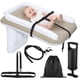 thumbnail image 1 of Cama de avión para jóvenes, cama de viaje inflable para los más pequeños, cómodo colchón flocado, colchón de aire con cinturón de seguridad y bomba para asientos de coche, avión, tren, 1 of 8