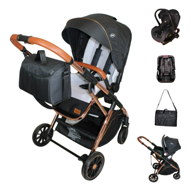 Carriola 4 En 1 Con Base Para Autoasiento Borah - Ibaby negro