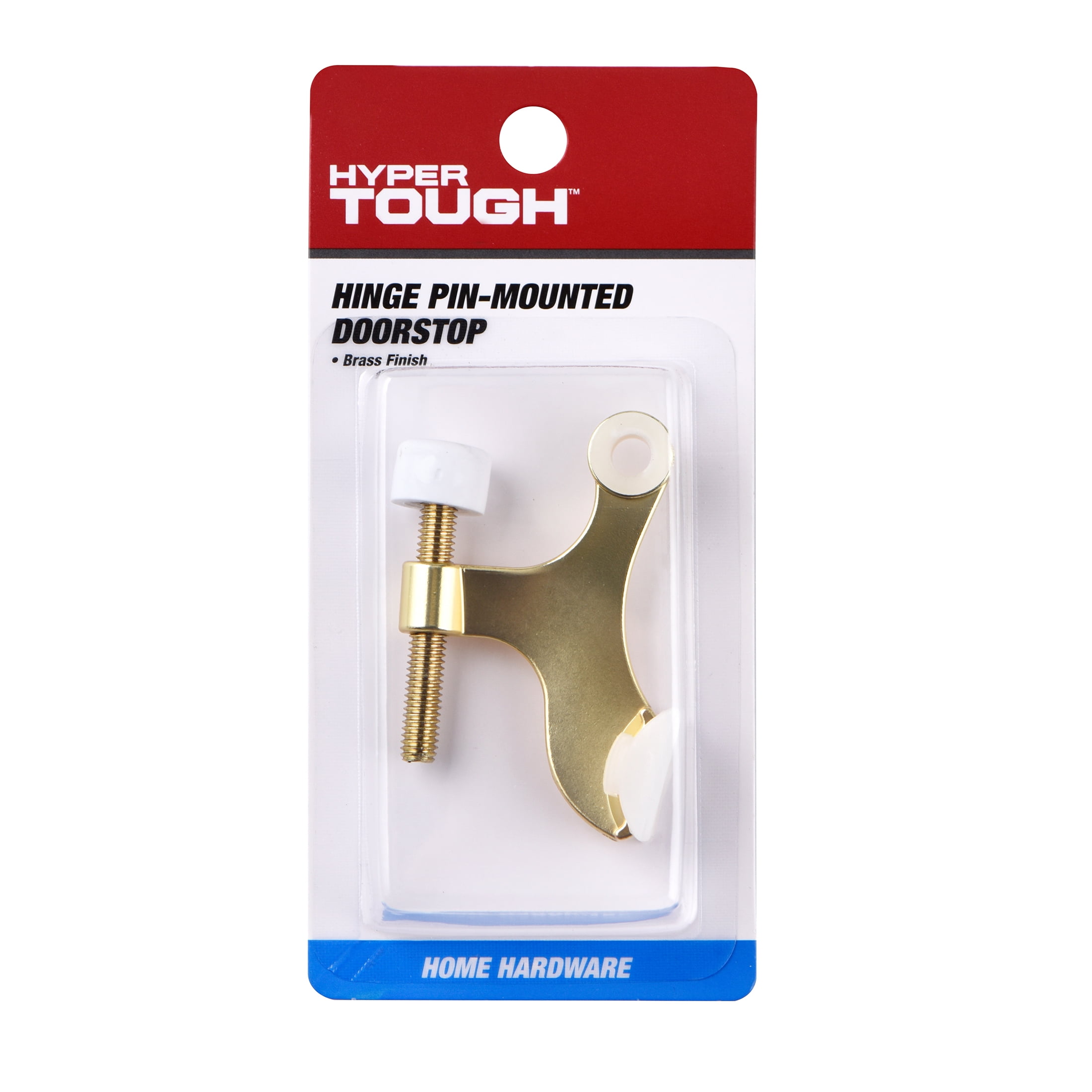 (4 pack) Hyper Tough Brass Hinge Pin Door Stop