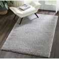 thumbnail image 6 of Nourison Malibu Shag Solid Shag Silver Grey 3'11" x 5'11" Area Rug, (4' x 6'), 6 of 8