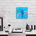 thumbnail image 3 of Epic Graffiti 'Spring Bird And Flower' by Ata Alishahi, Giclee Canvas Wall Art, 12"x12", 3 of 8