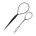thumbnail image 1 of Piezas (grandes + pequeñas) Trenzas de plástico negro Horquillas para cola de caballo Horquillas para el cabello Accesorios de peinado Horquillas para el cabello para mujeres y niñas. Afortunado Sencillez, 1 of 5
