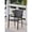 Chocolate, variant on International Caravan Resin Wicker Square Back Dining Chair-Color:Chocolate,Number of Items:Set Of 4