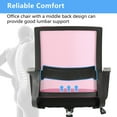 thumbnail image 5 of CL.HPAHKL Ergonomic Office Chair, Adjustable Mesh Computer Chair with Lumbar Support Armrest, Swivel Rolling Desk Chair with Fixed Armrests, Mid Back Task Chair for Home, Office, Pink, 5 of 7